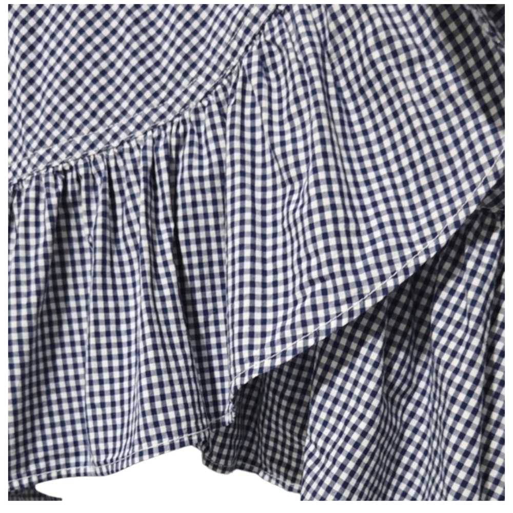 JCrew Gingham Faux Wrap Dress - Picture 8 of 8